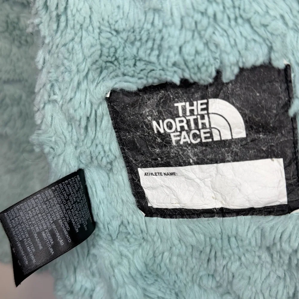 The North Face Girls Gray and Blue Hooded Jacket Size 10/12